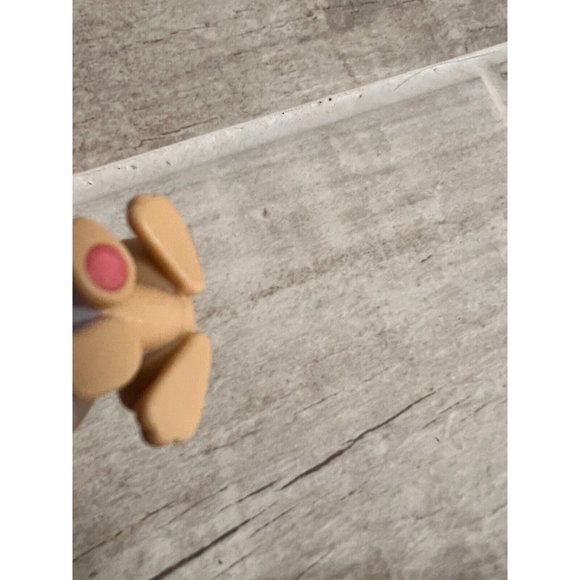 Littlest Pet Shop Bunny Rabbit #28 LPS 28 figure Tan Purple Dot Eyes Long Ears‎ - Picture 4 of 5